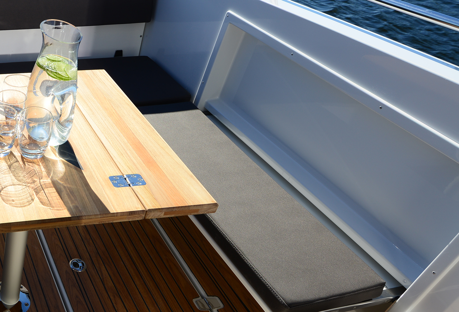 Cushion for folding seat in cockpit