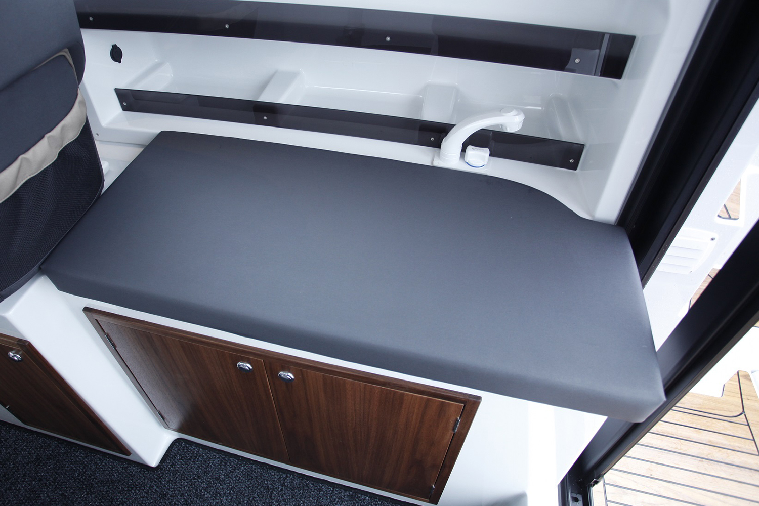 Cushion over galley