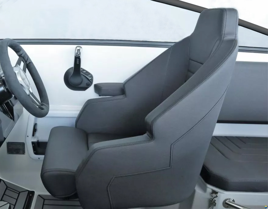 Pilot seat with slide rails and damping pedestal